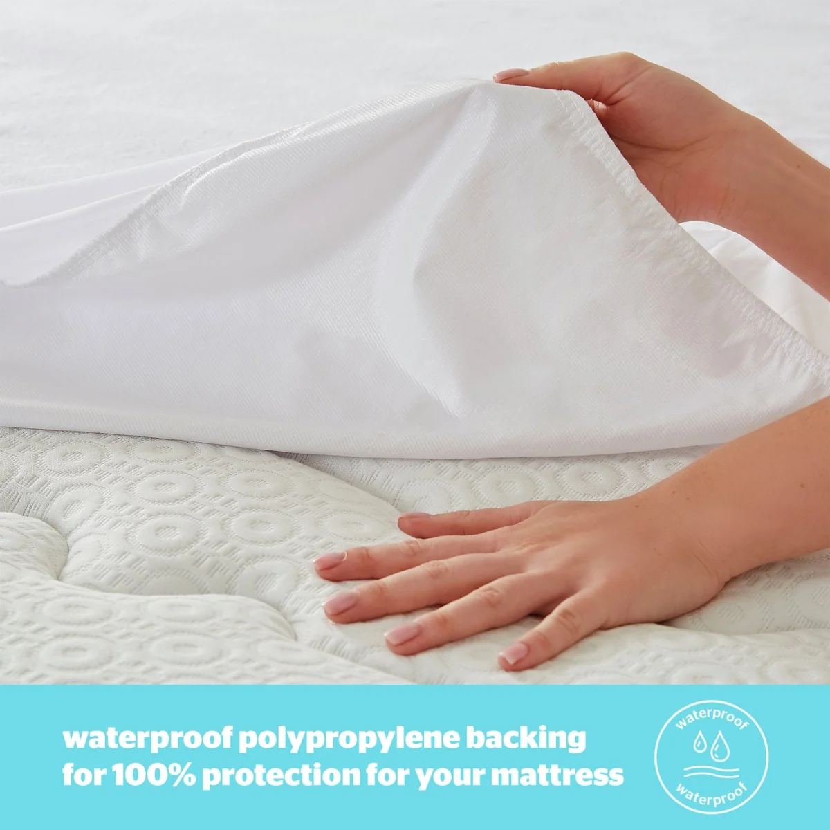 Silentnight Terry Towelling Mattress Protector- Small double – image 4