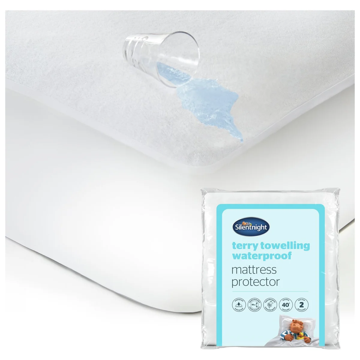 Silentnight Terry Towelling Mattress Protector - Superking – image 2