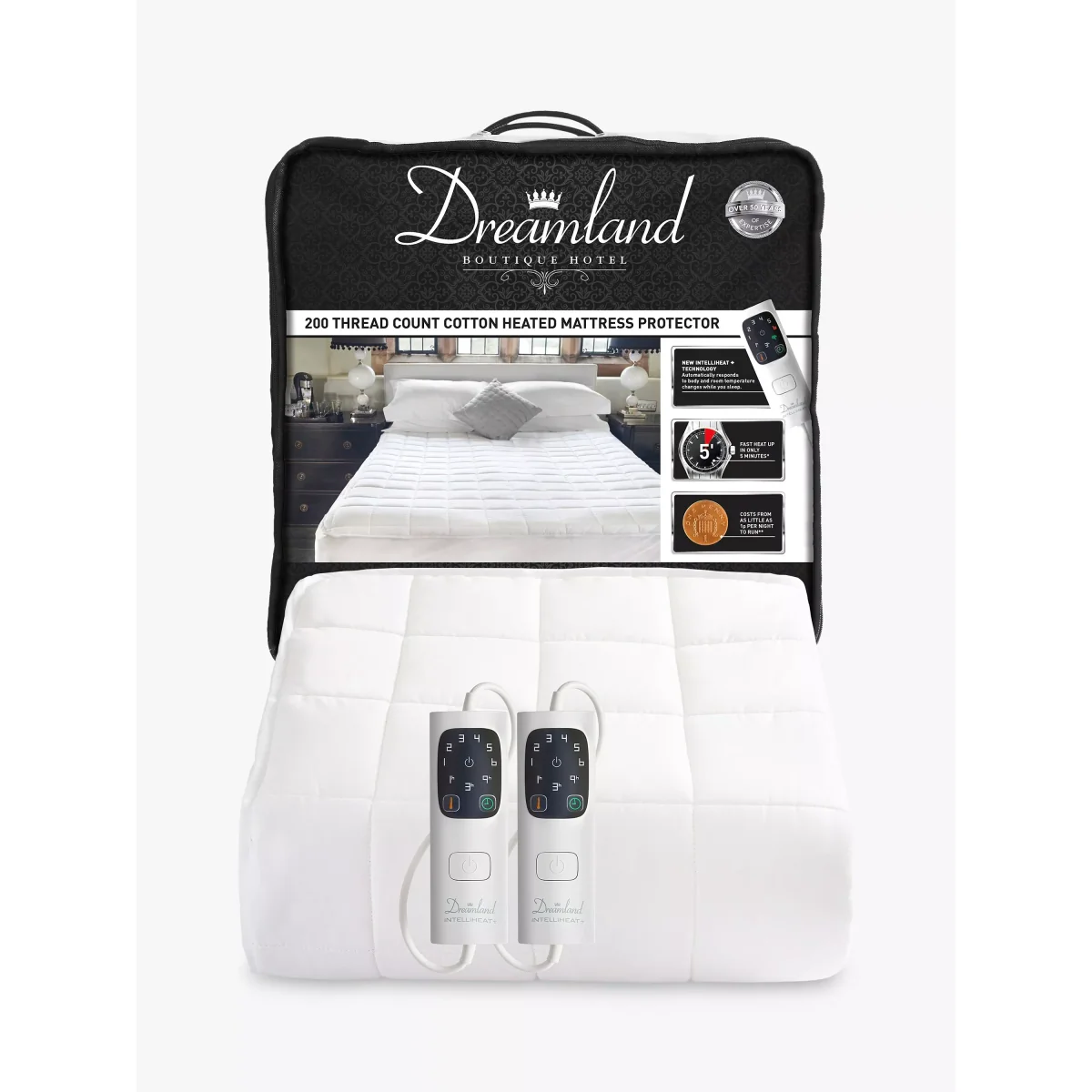 Dreamland Boutique Hotel Cotton Mattress Protector – image 2