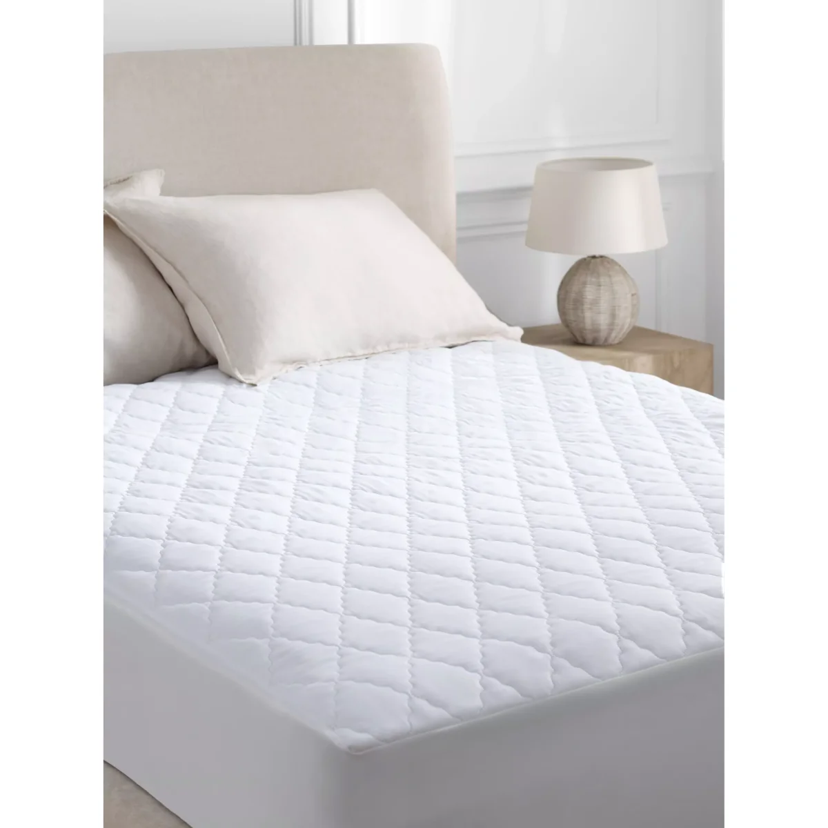 John Lewis & Partners Synthetic Soft Touch Washable Quilted Mattress Protector – image 4