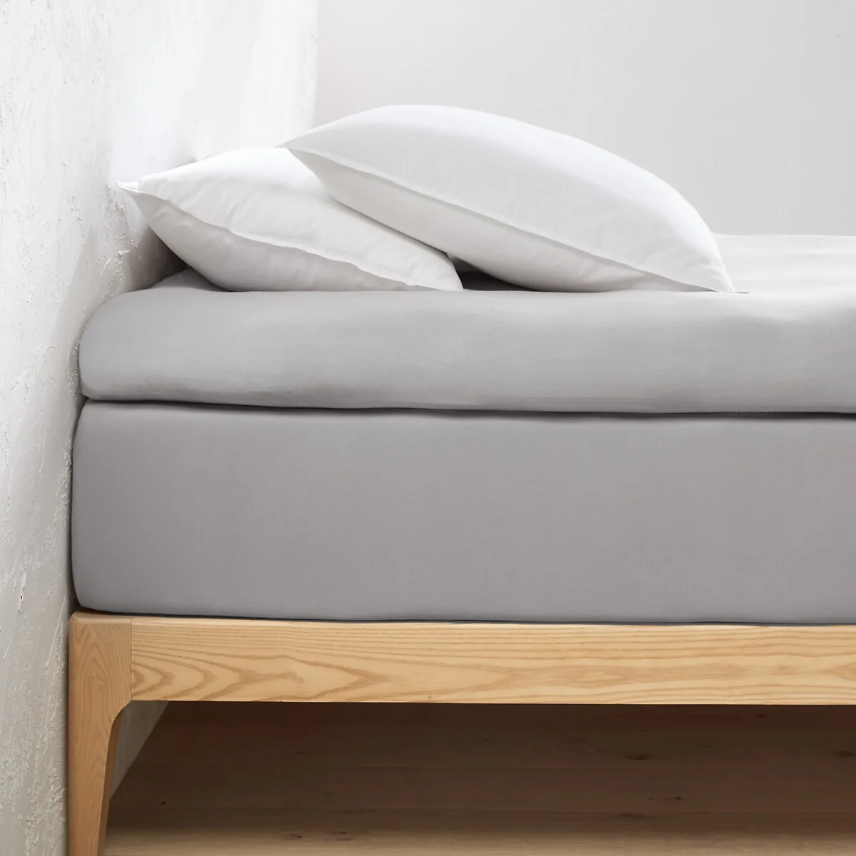 30% Recycled Cotton Jersey Fitted Mattress Topper Sheet – image 1