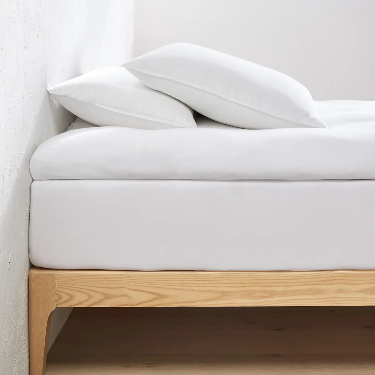 30% Recycled Cotton Jersey Fitted Mattress Topper Sheet – image 1