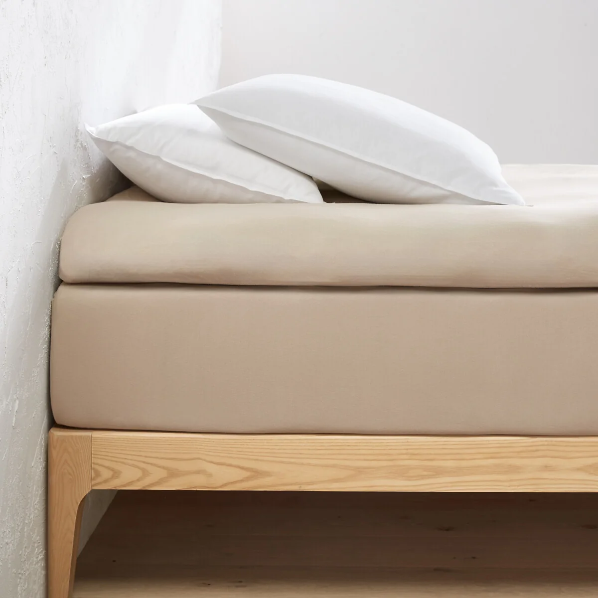 30% Recycled Cotton Jersey Fitted Mattress Topper Sheet – image 1