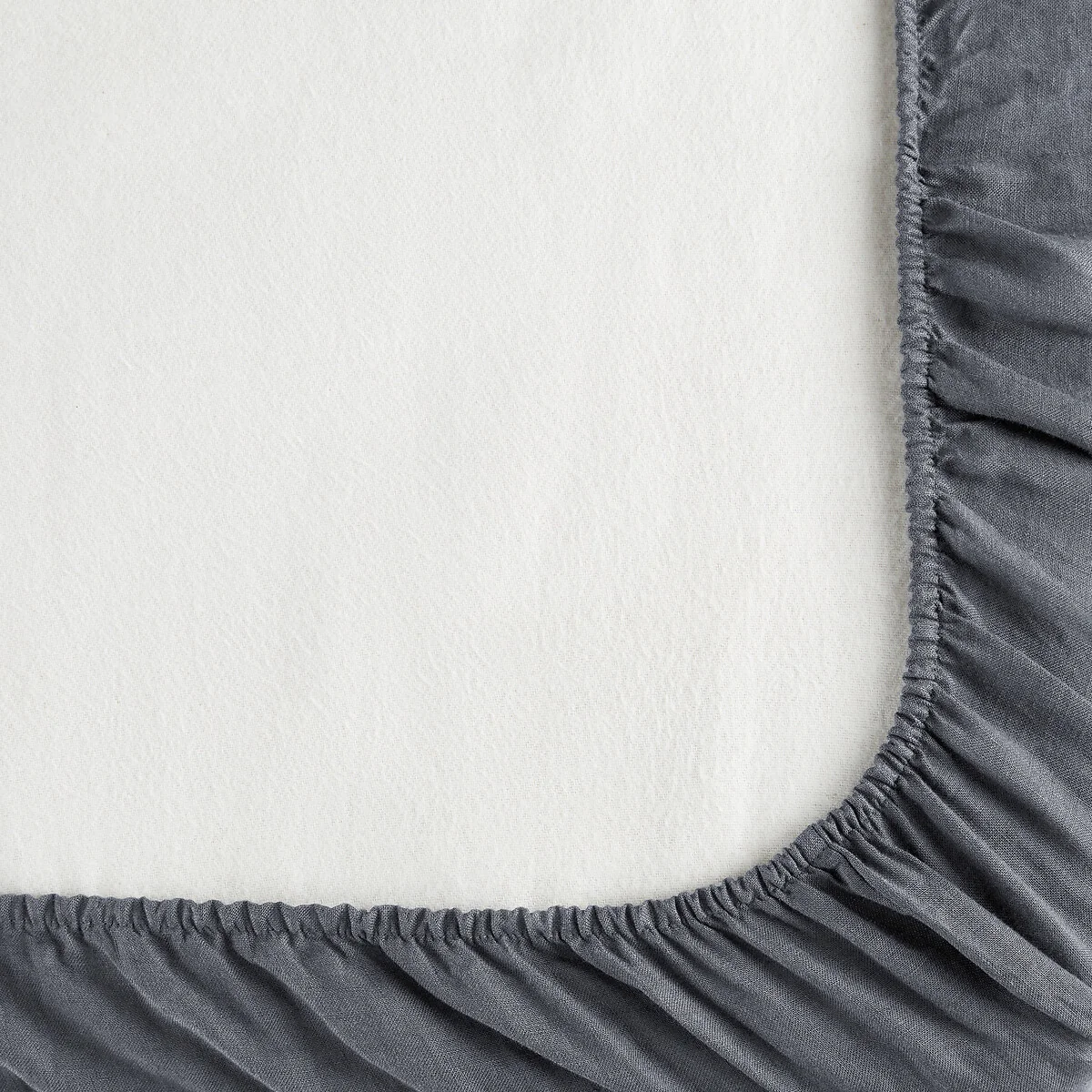 Elina 100% Washed Linen Mattress Topper Fitted Sheet – image 5
