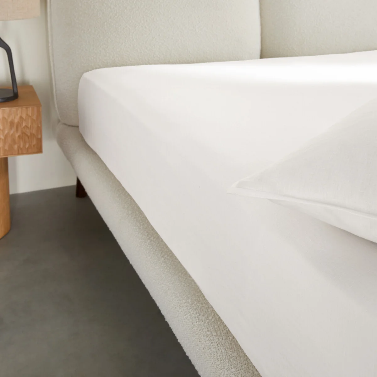 Elina 100% Washed Linen Mattress Topper Fitted Sheet – image 3