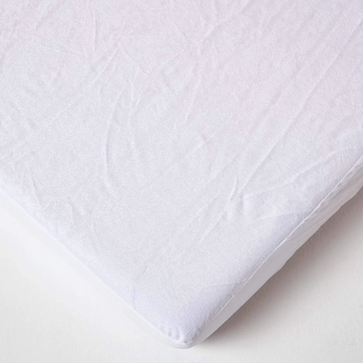 Terry Towelling Waterproof Mattress Protector - White / 0.8kg – image 3