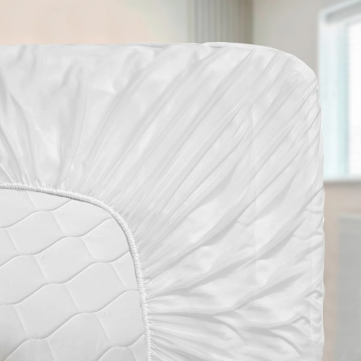 Supersoft Quilted Mattress Protector - White / Single – image 2