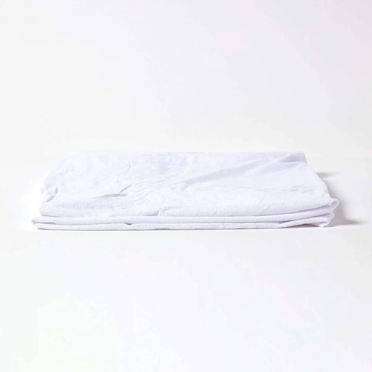 Terry Towelling Waterproof Mattress Protector - White / 1.04kg – image 3