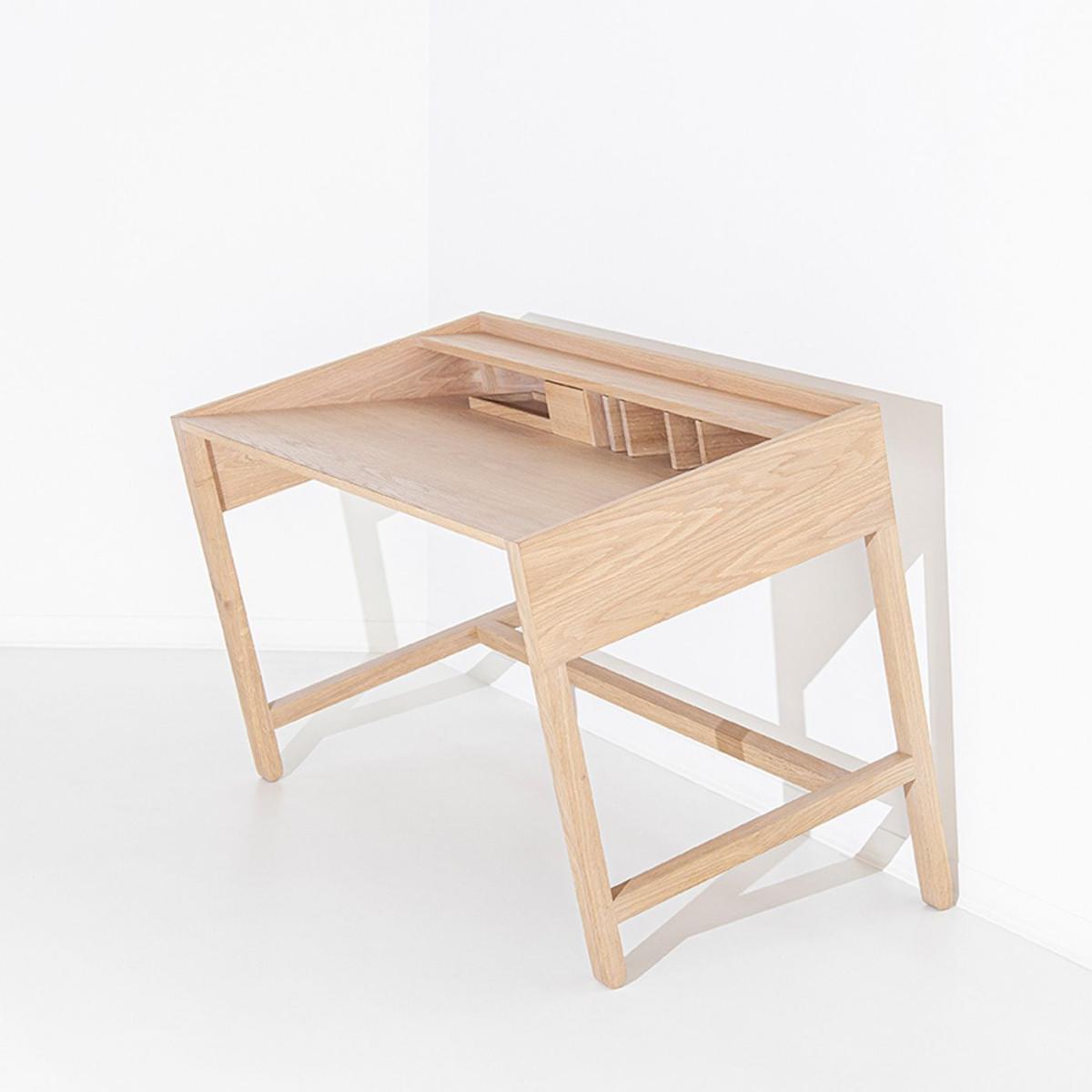 Oak Torta Office Desk – image 9
