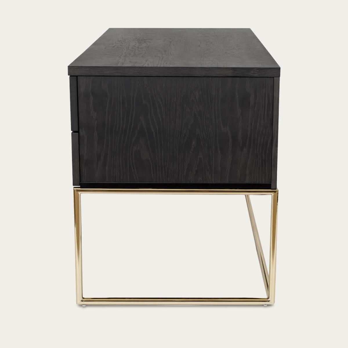 Dark Wood/Brass Pimlico Desk – image 6