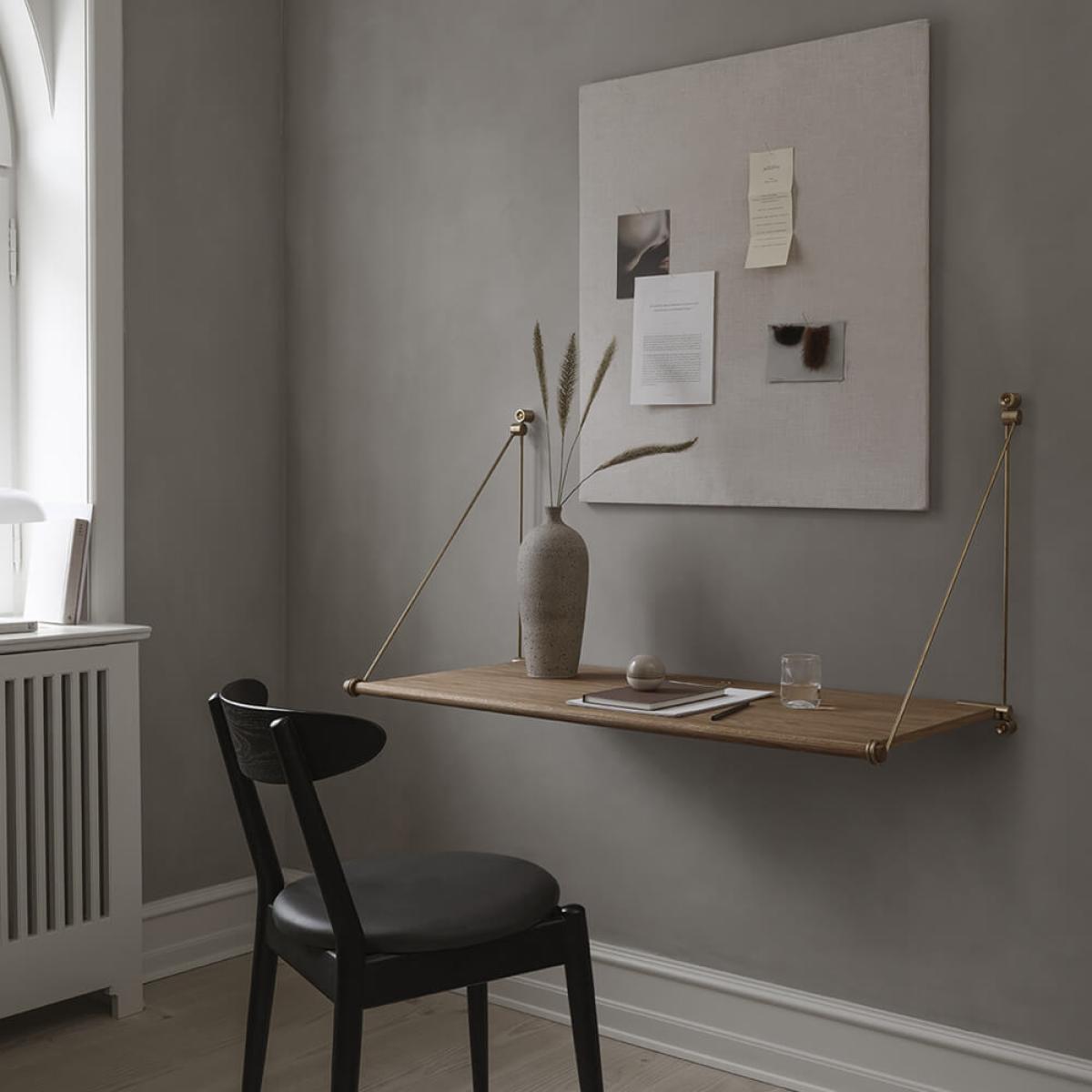 Oak/Brass Loop Desk – image 2