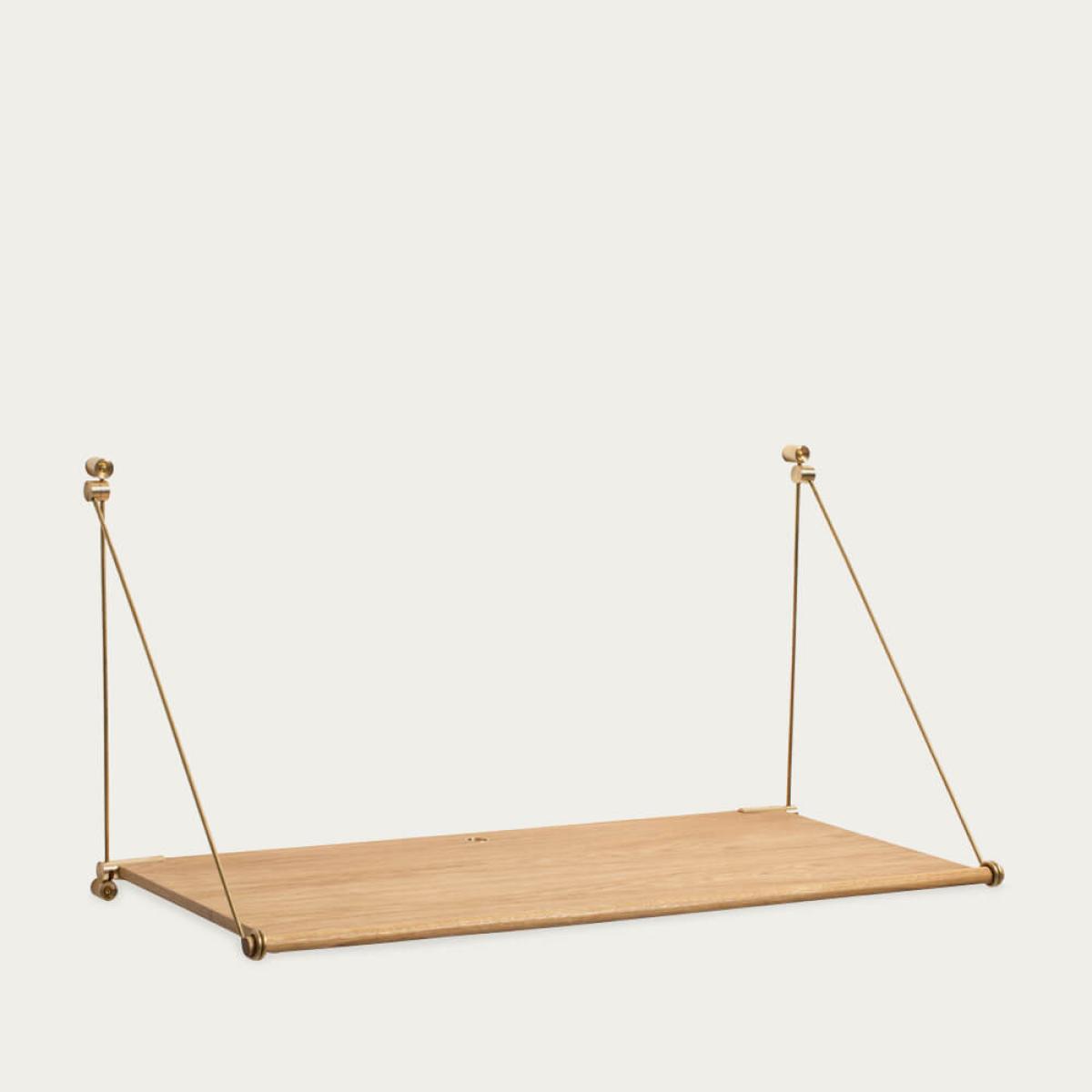 Oak/Brass Loop Desk – image 3