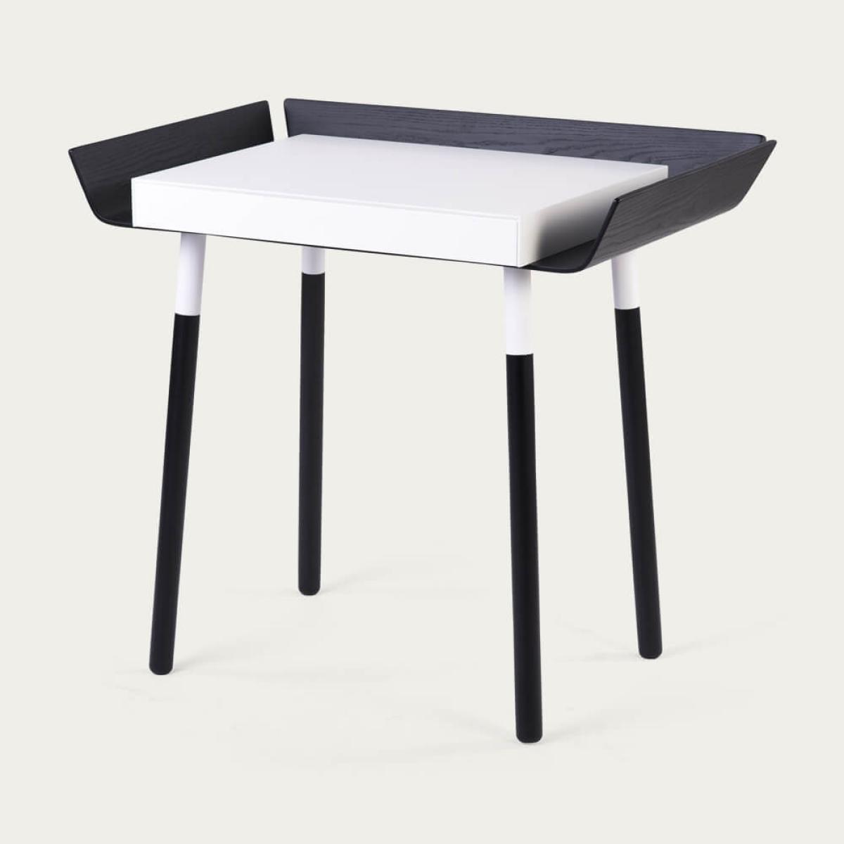 Black 1 Drawer My Writing Desk – image 1