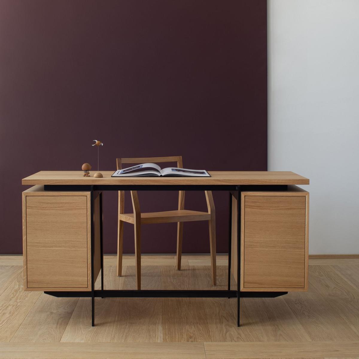 European Oak Large FRANCO Desk – image 6