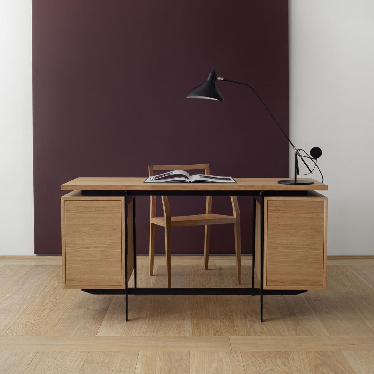 European Oak Large FRANCO Desk – image 7
