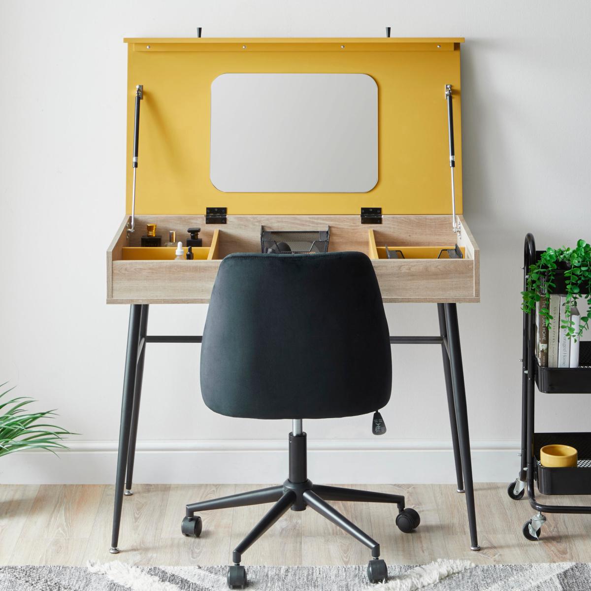 Oliver Lift Top Dressing Desk Ochre – image 4