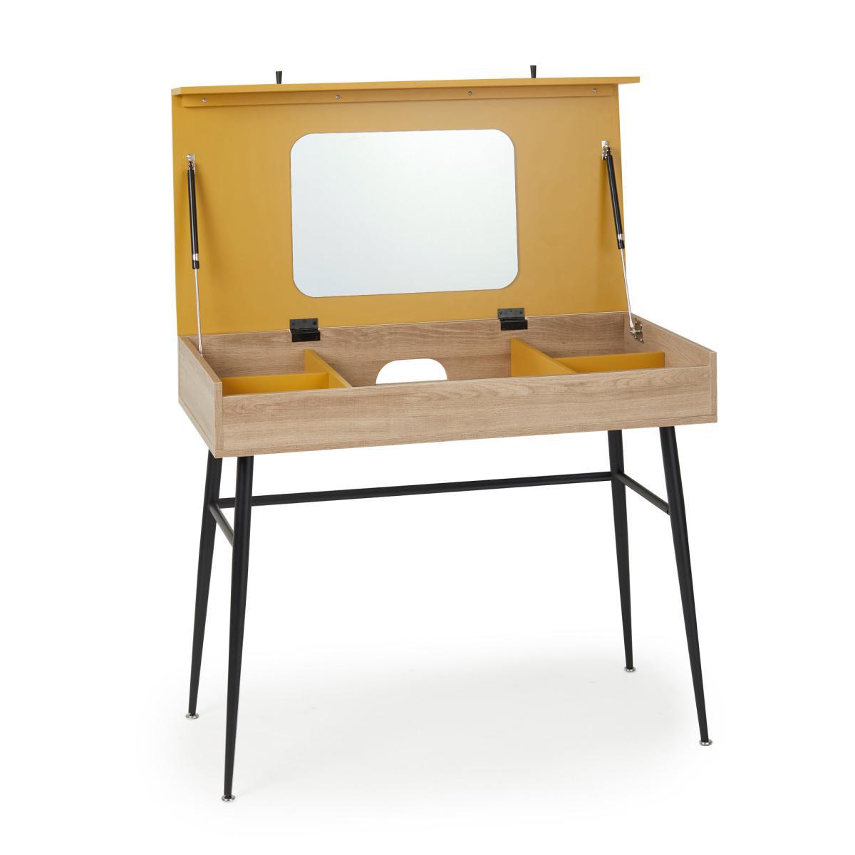 Oliver Lift Top Dressing Desk Ochre – image 6