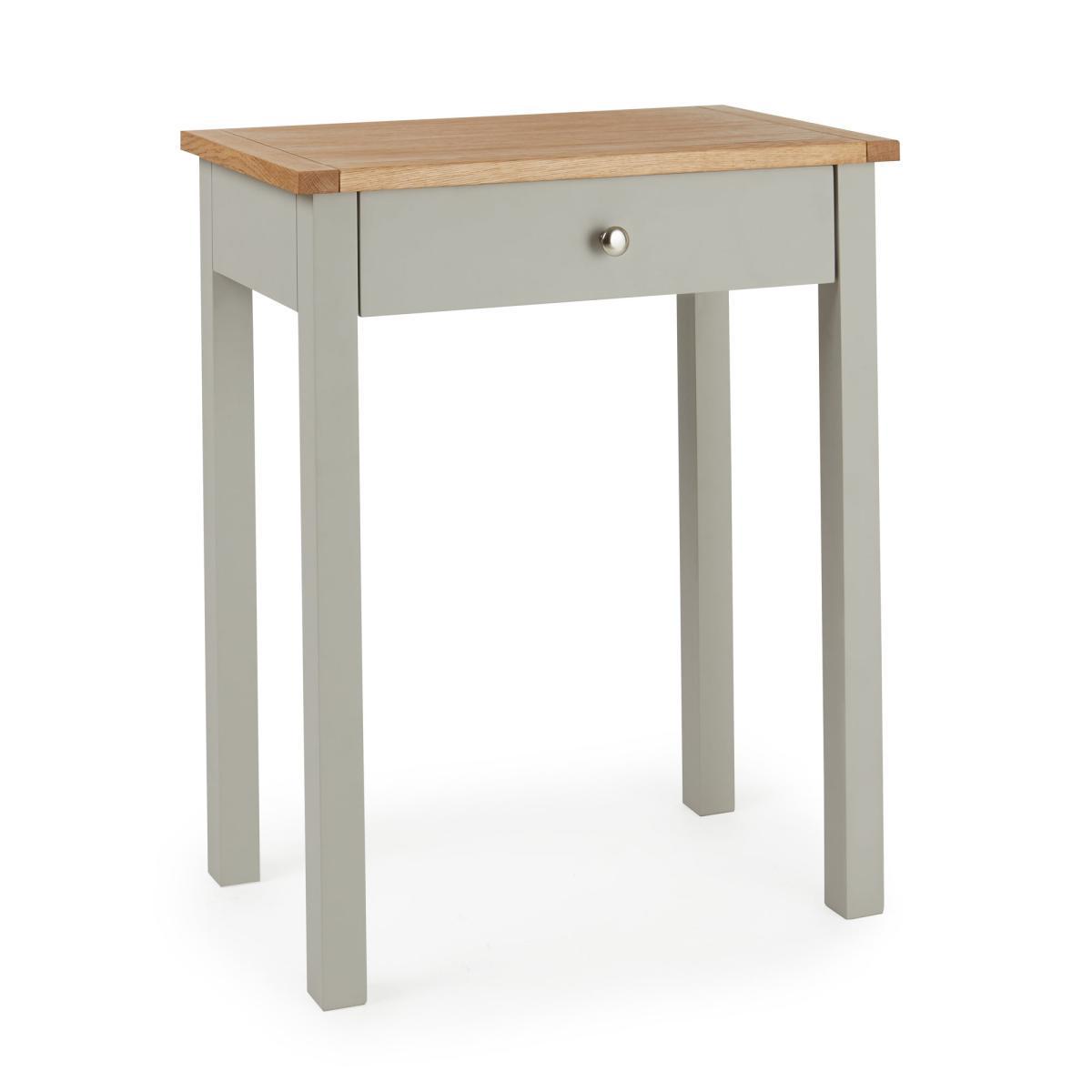 Bromley Grey Compact Desk Grey/Brown – image 3