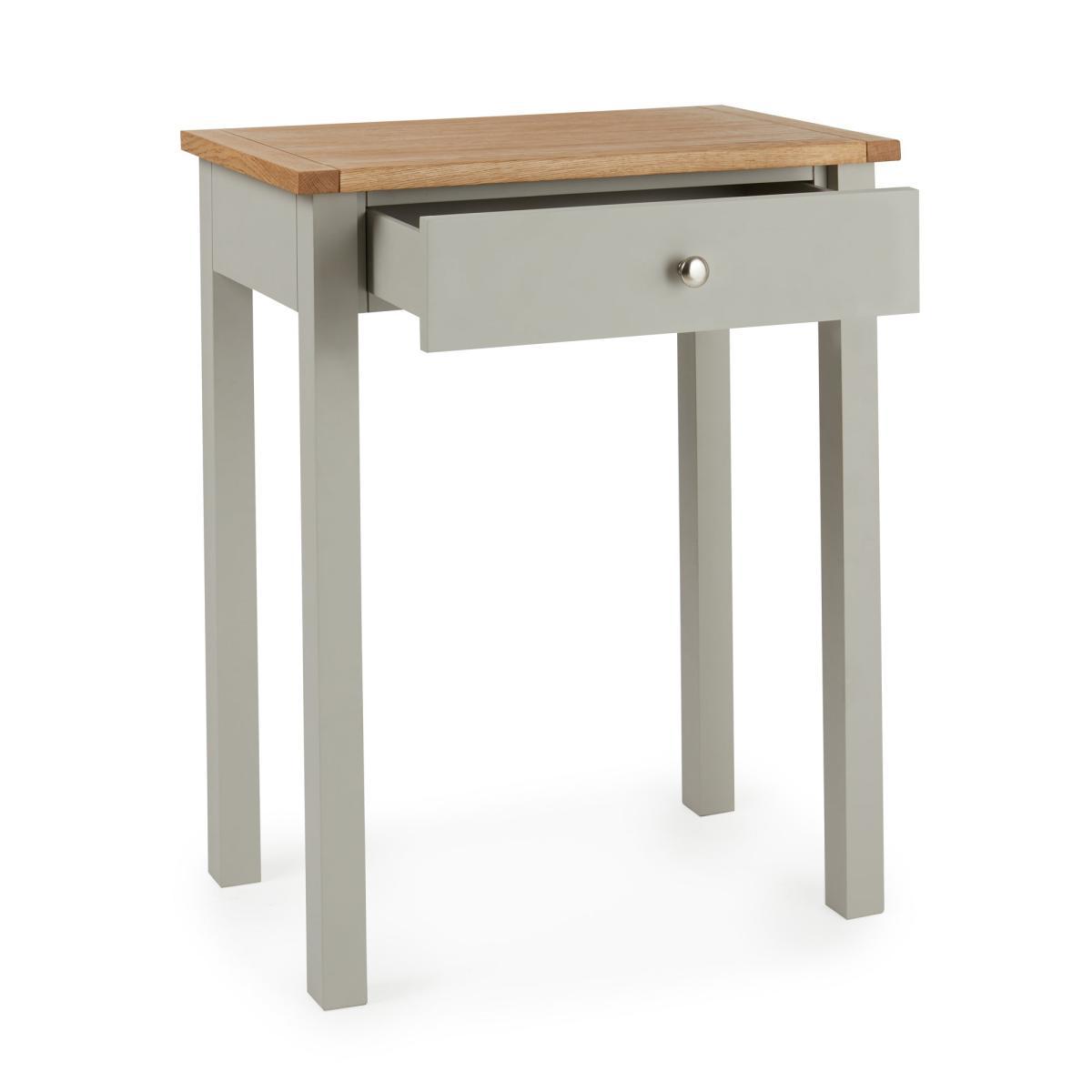 Bromley Grey Compact Desk Grey/Brown – image 4
