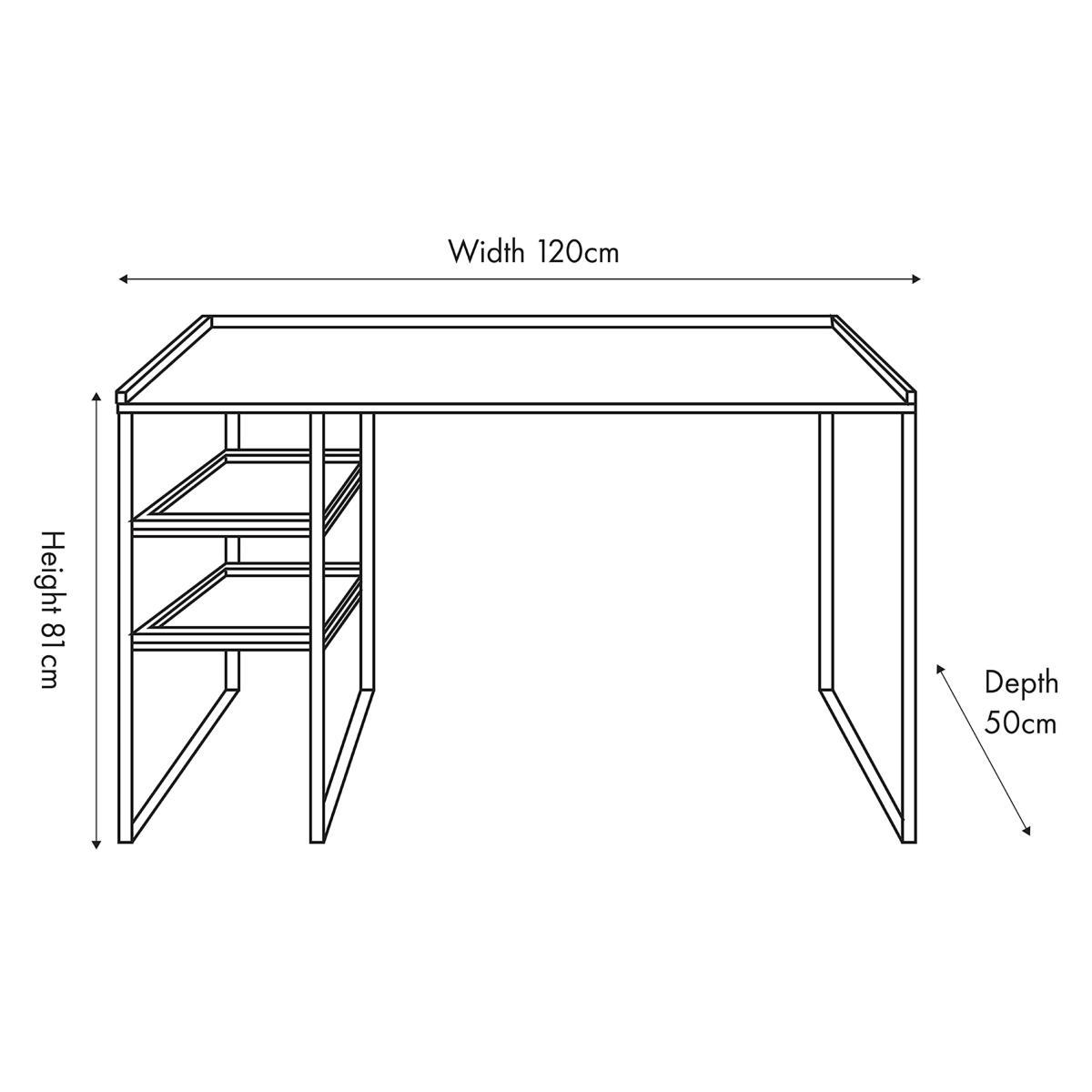 Gallery Desk, Natural Wood Effect Natural – image 7