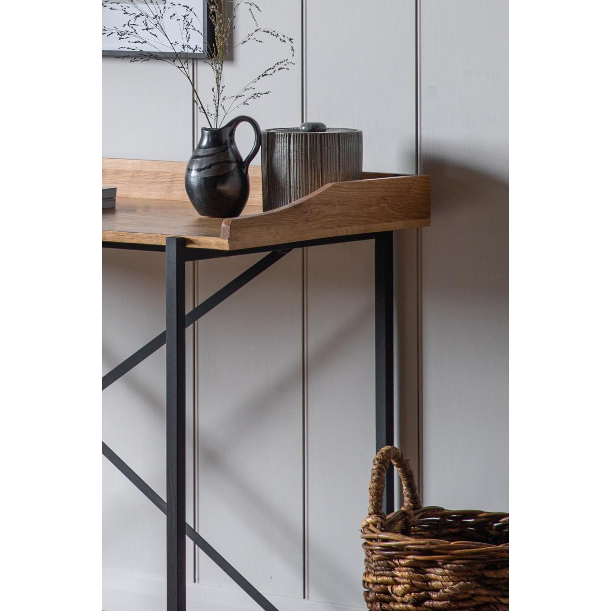 Return - Newark Desk, Light Wood Effect – image 2