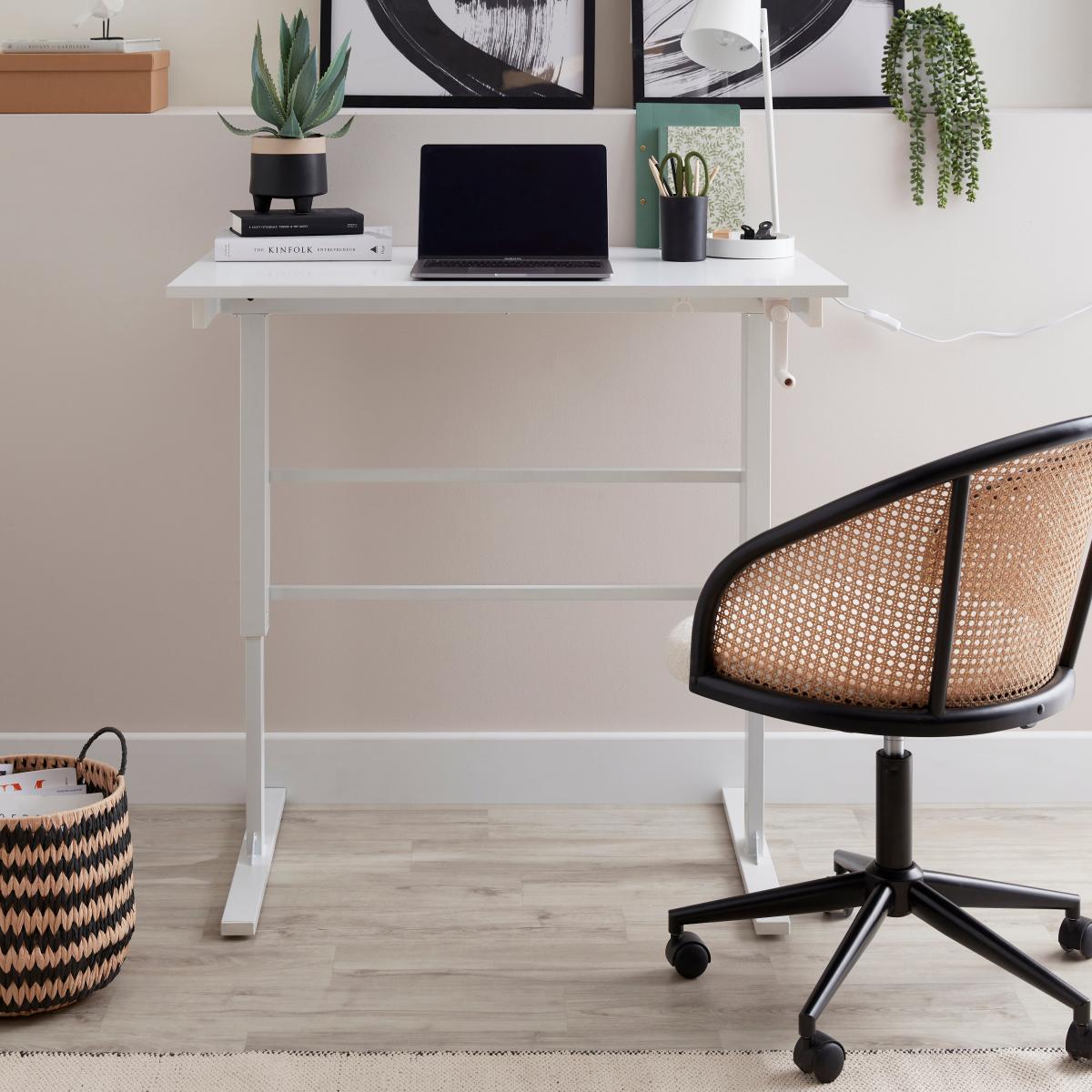 Murphy Ergonomic Sit to Standing Desk White – image 2