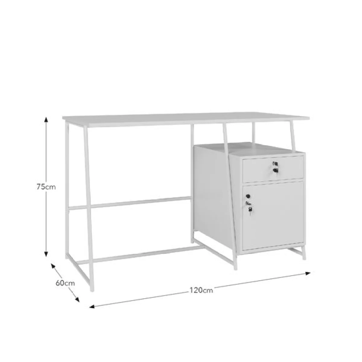 Alannah Lockable Desk – image 8