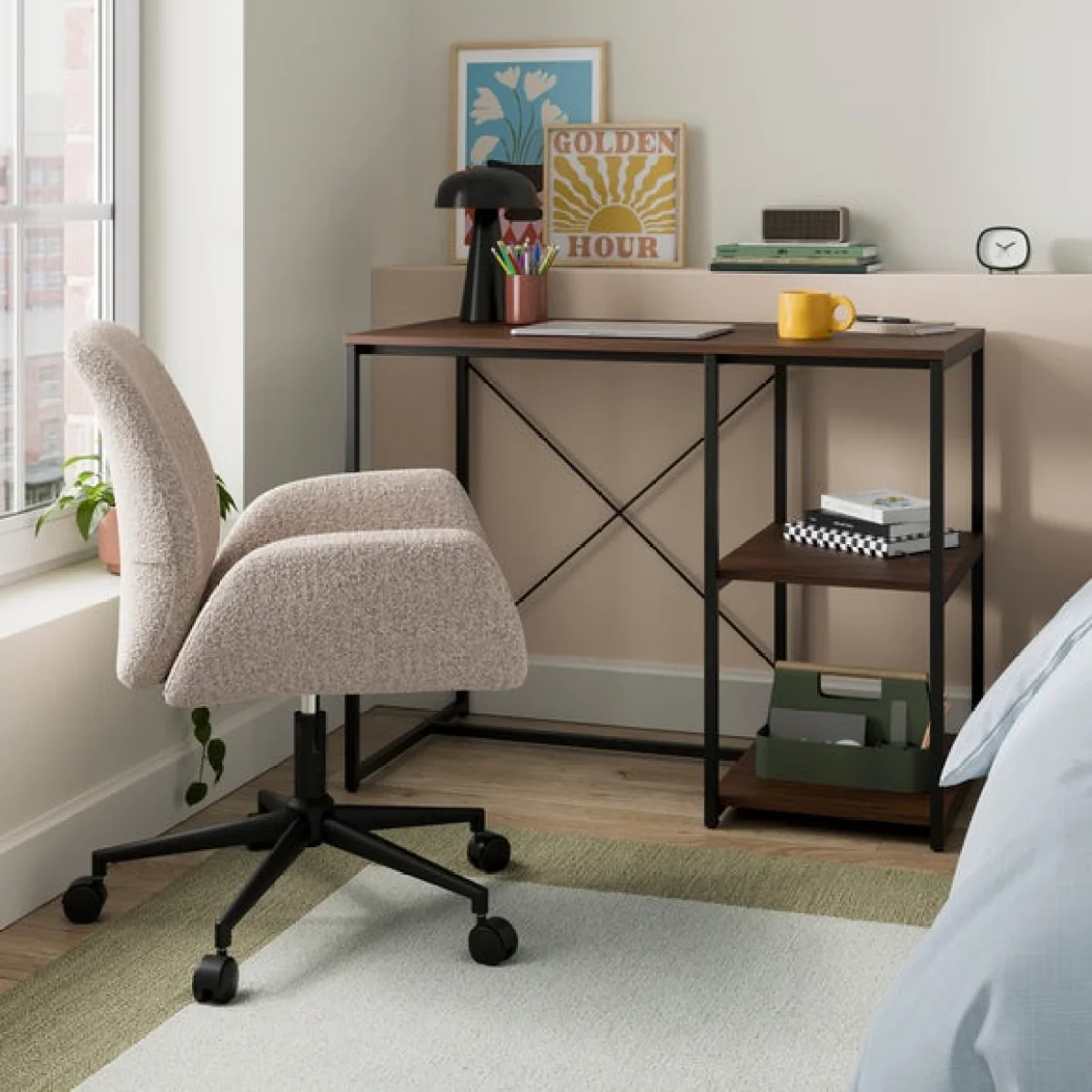Francesco Open Storage Desk – image 3