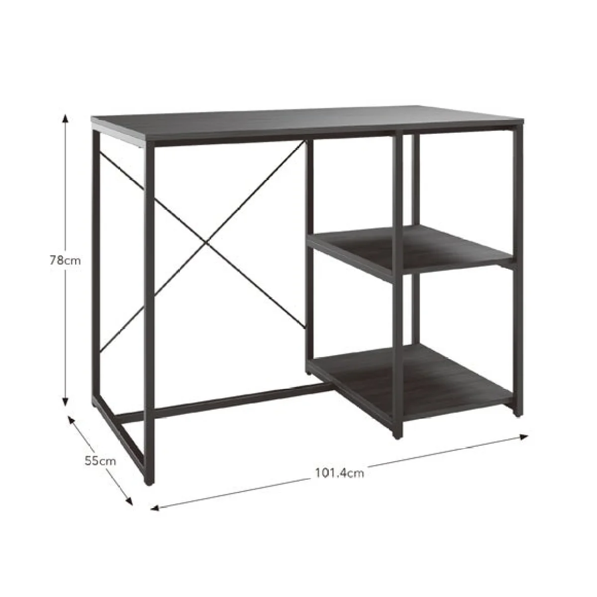 Francesco Open Storage Desk – image 7