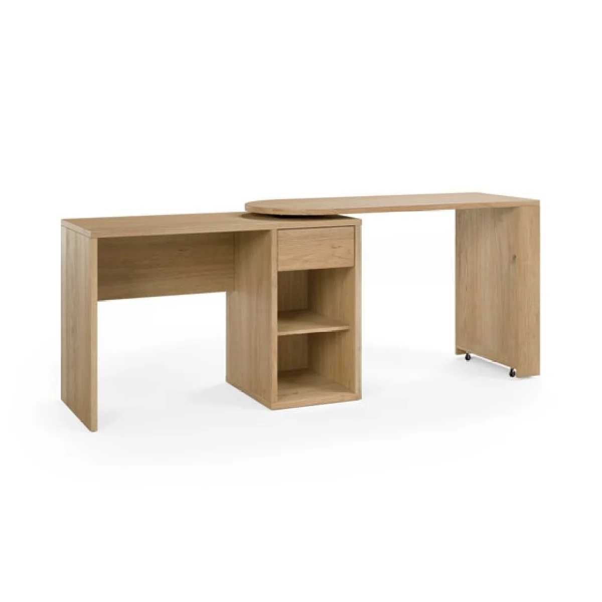 Malik Double Swivel Storage Desk – image 7