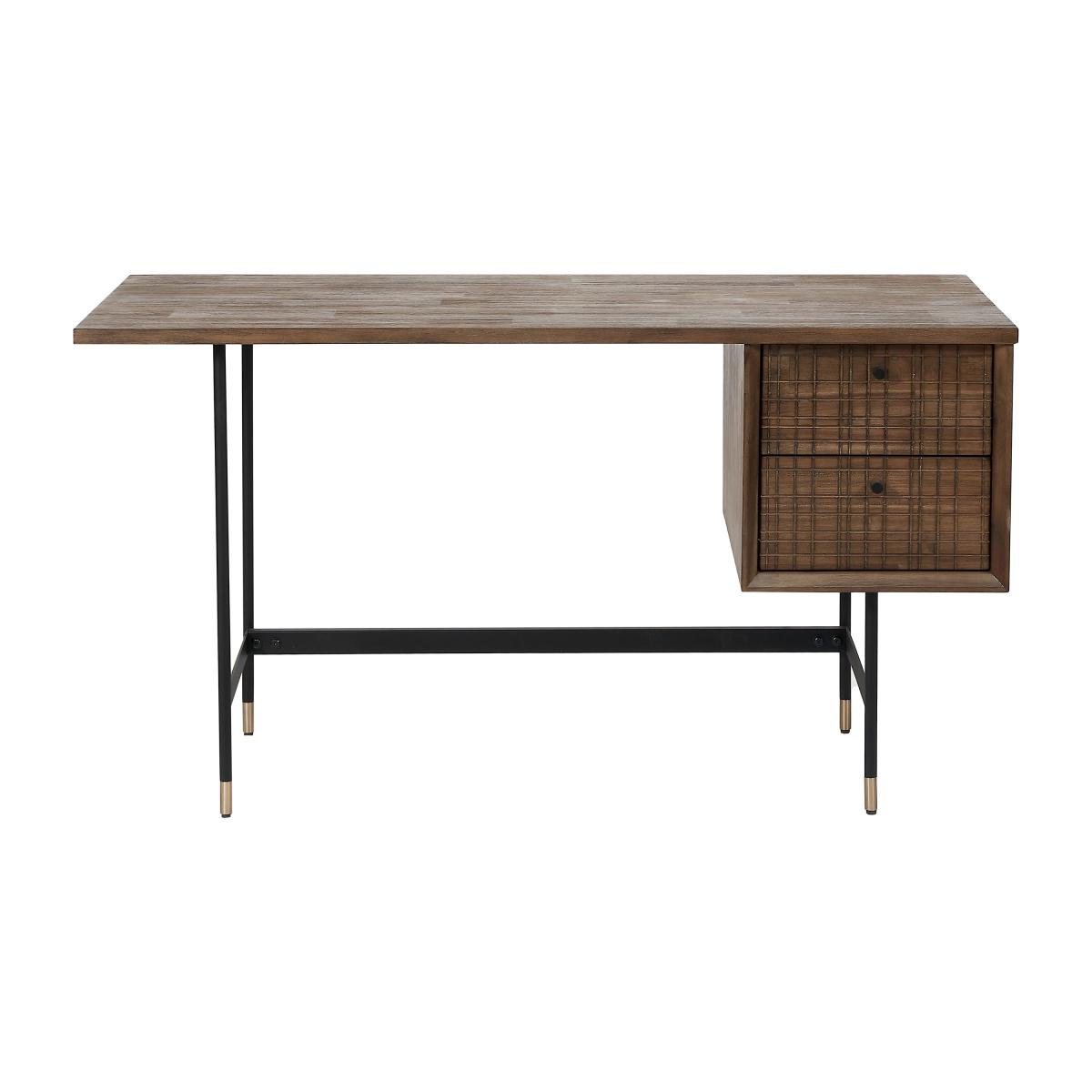Pacific Arte Desk, Dark Acacia Wood Brown – image 2