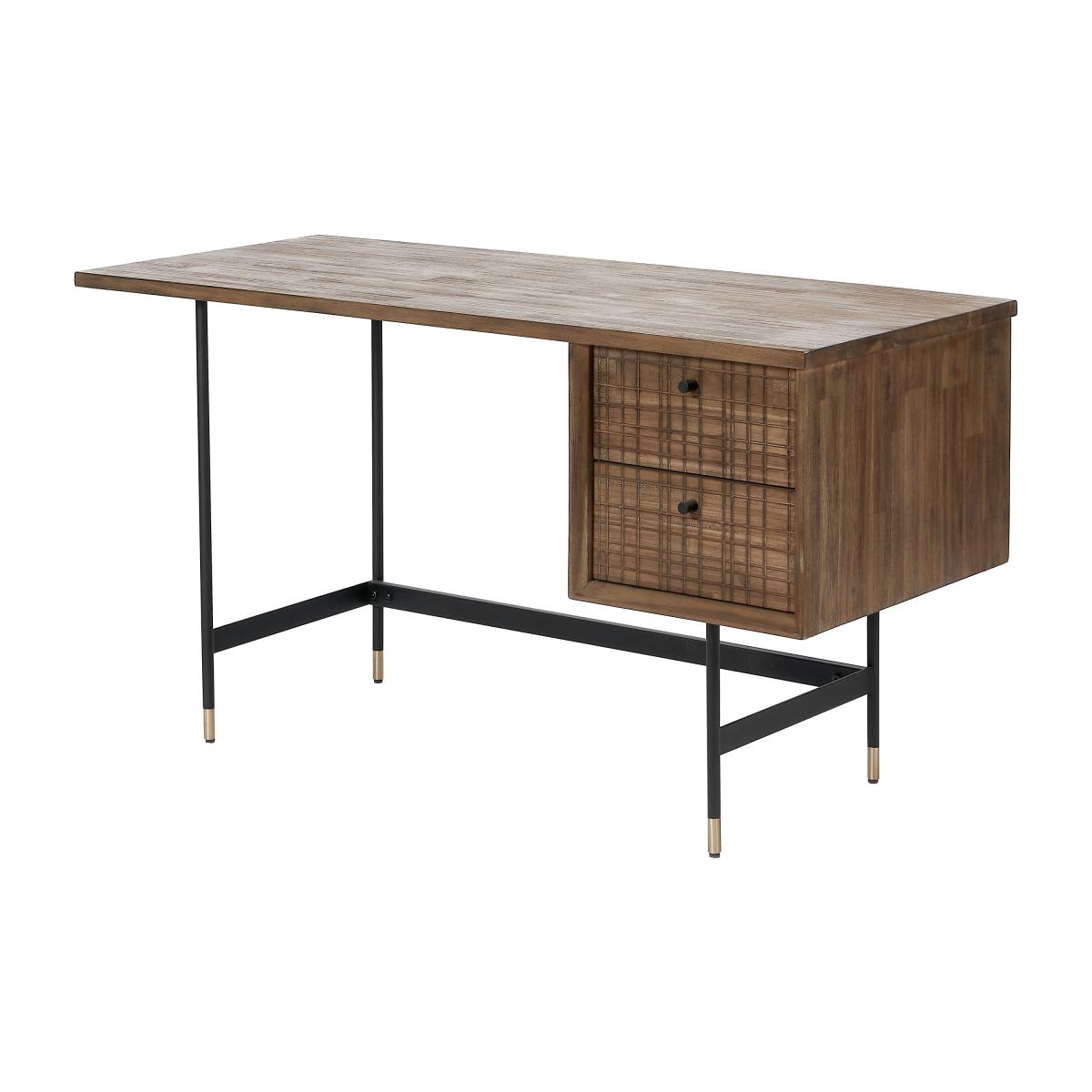 Pacific Arte Desk, Dark Acacia Wood Brown – image 3