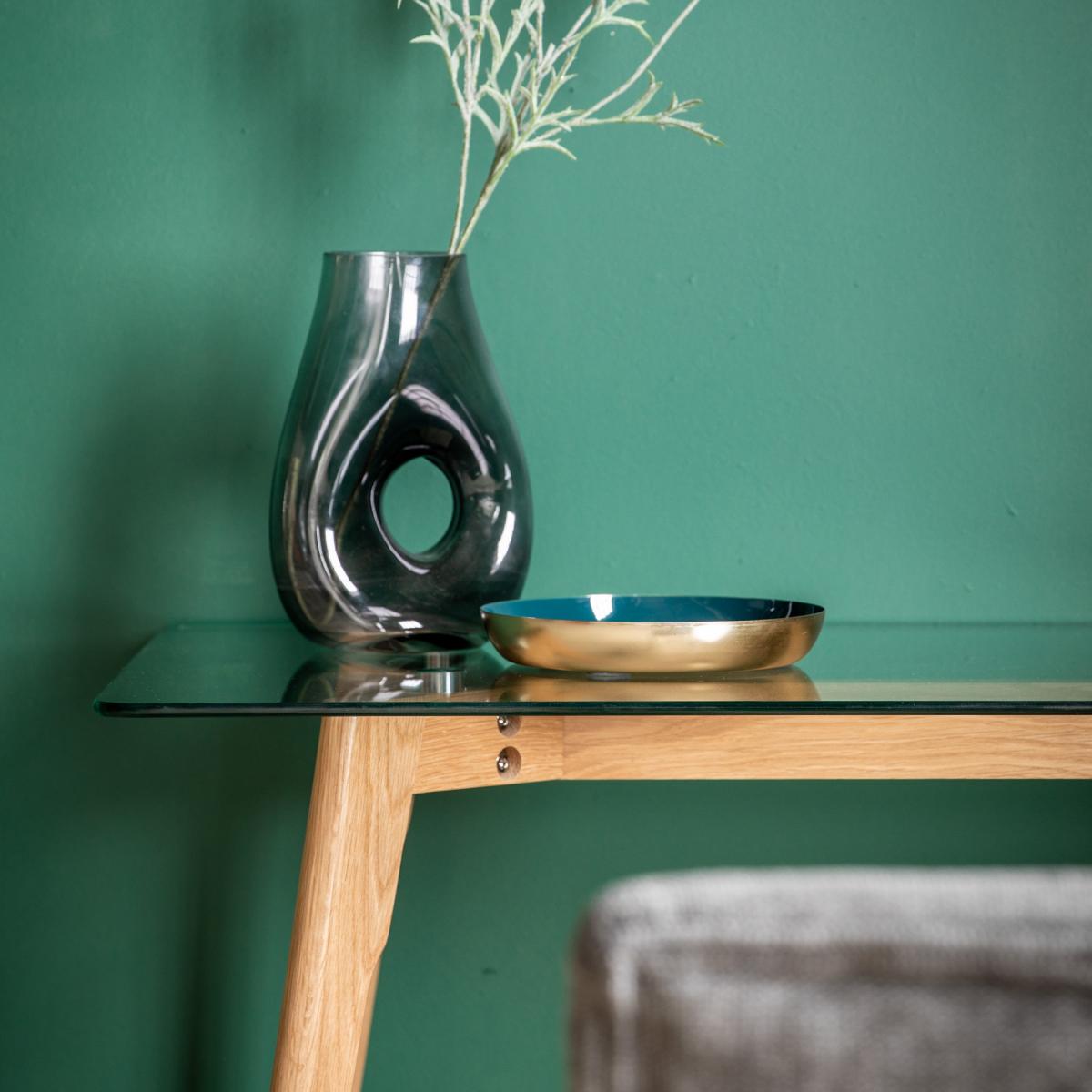 Return - Brea Desk, Oak and Glass – image 2