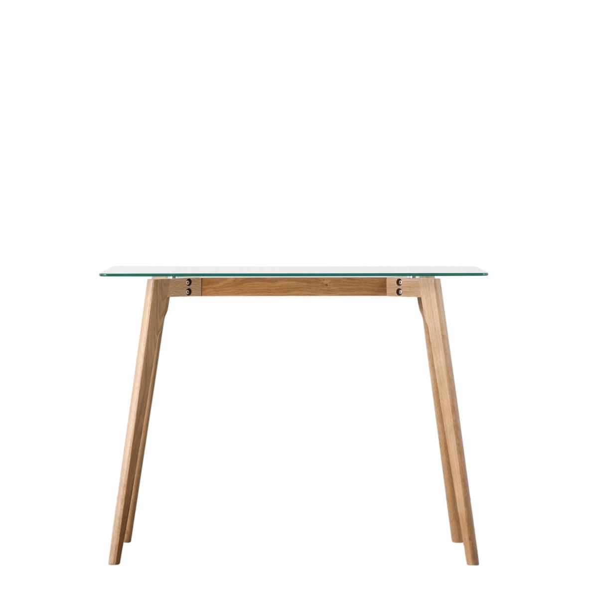 Return - Brea Desk, Oak and Glass – image 3