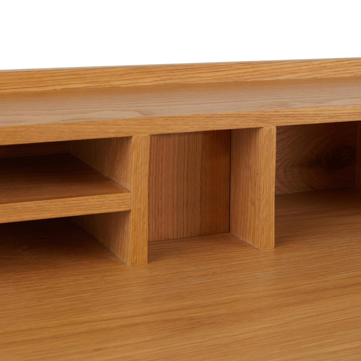 Denton Oak Desk Brown – image 6
