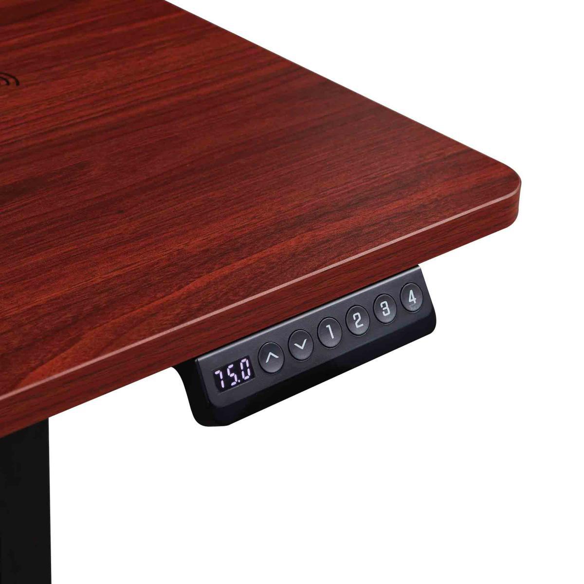 Koble Apollo Walnut Effect Adjustable Standing Smart Desk Brown/Black – image 4