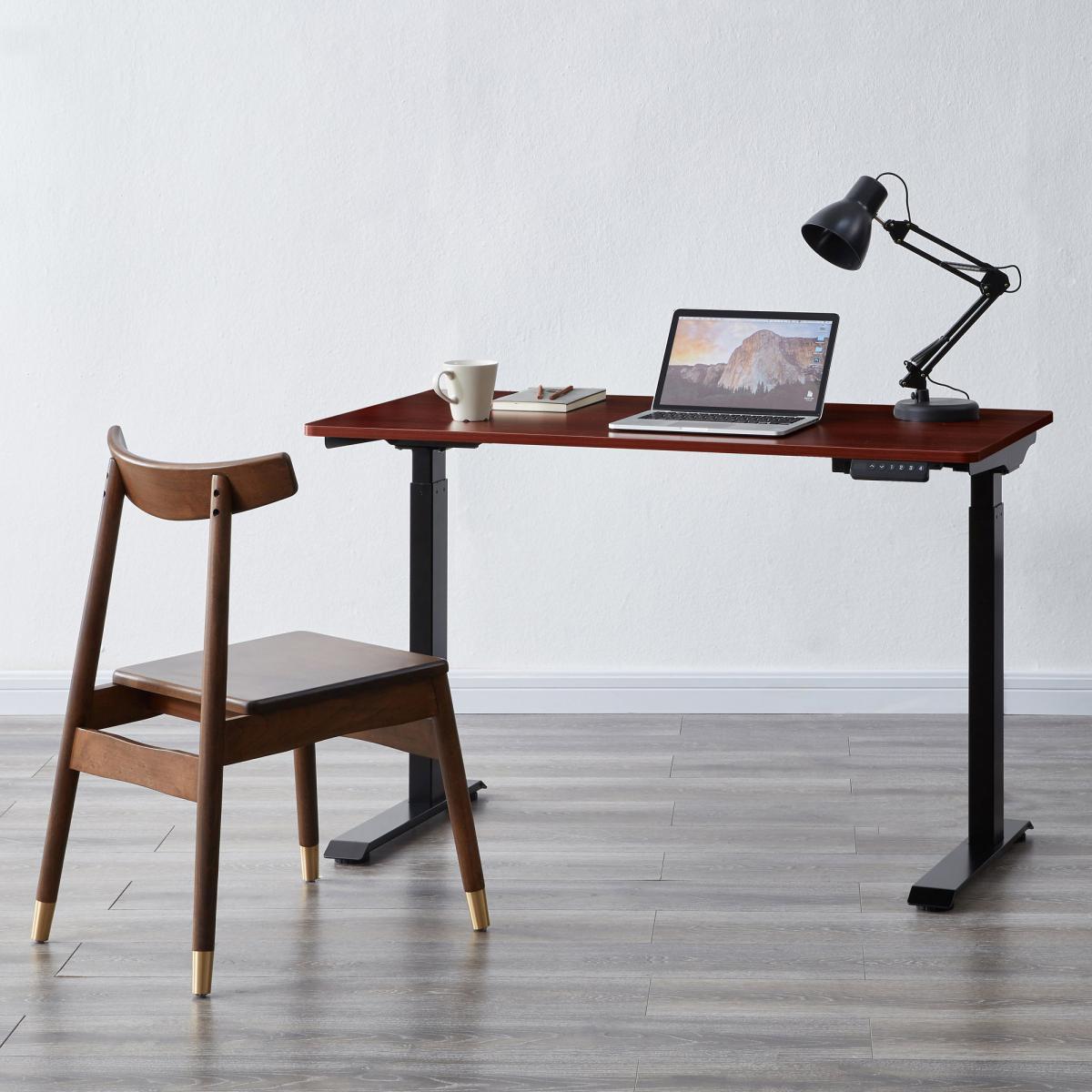 Koble Apollo Walnut Effect Adjustable Standing Smart Desk Brown/Black – image 7