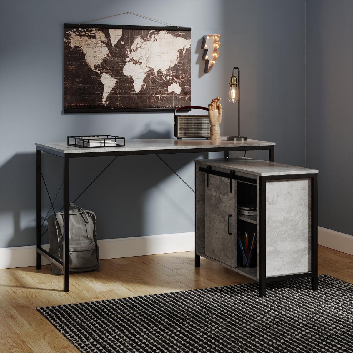 Edwin Storage Desk Grey Grey – image 3