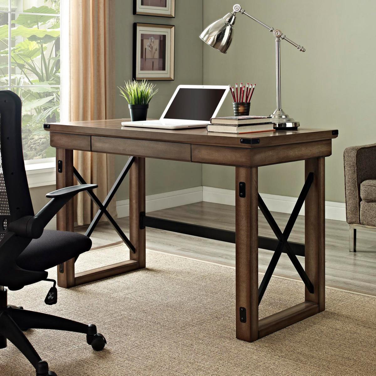 Wildwood Rustic Desk Brown – image 2