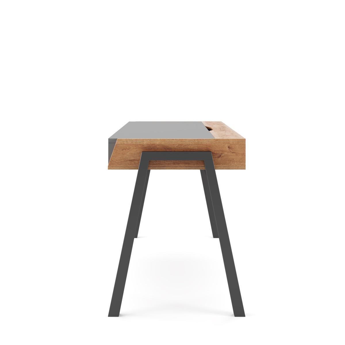 Geneva Desk Grey/Brown/White – image 5