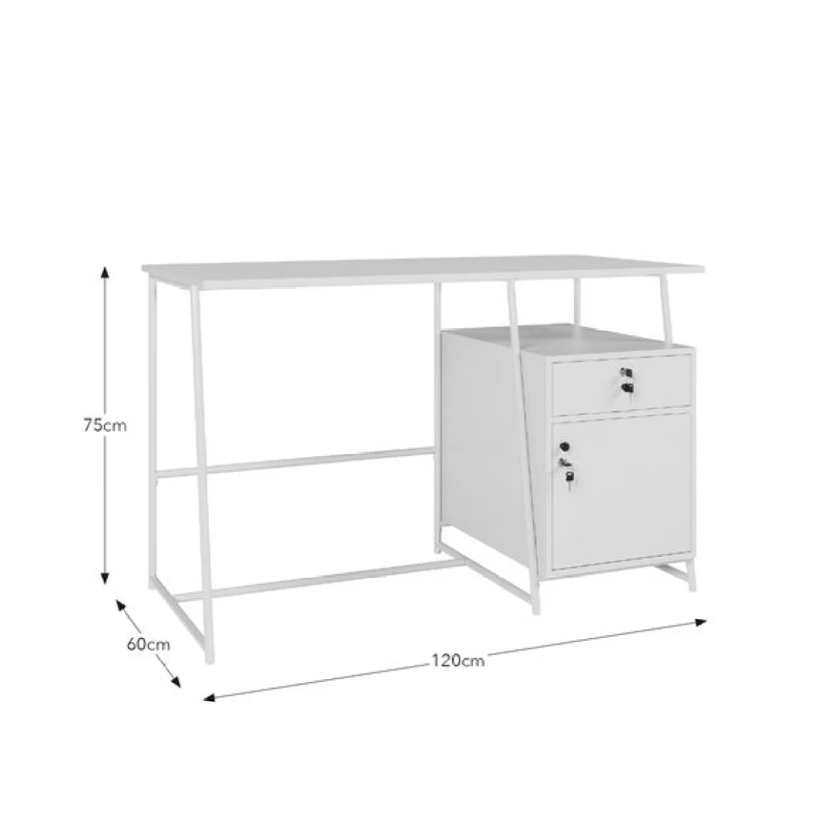 Alannah Lockable Desk – image 8
