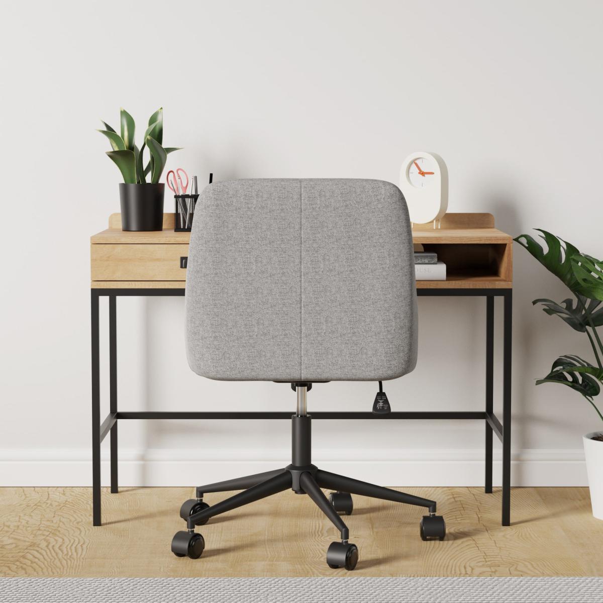 Fulton Oak Effect Desk Brown/Black – image 2