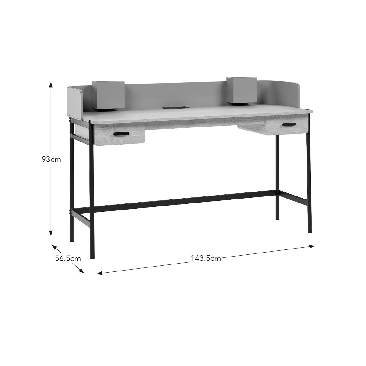 Fenton Modern Curve Wide Desk MultiColoured – image 7