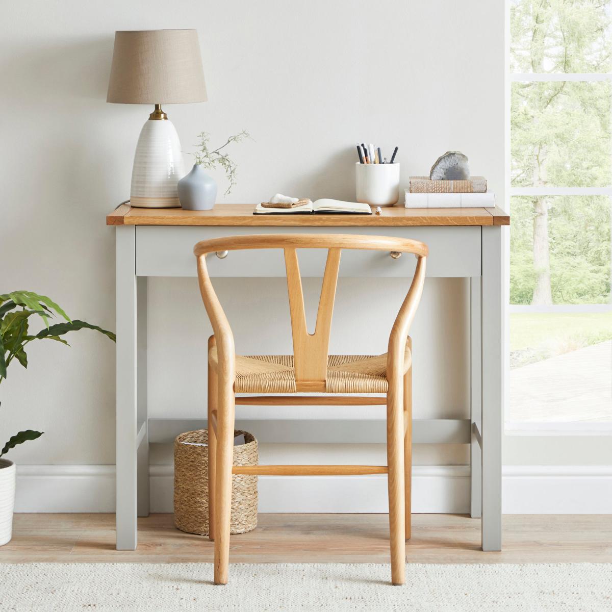 Bromley Grey Slimline Desk Grey – image 3