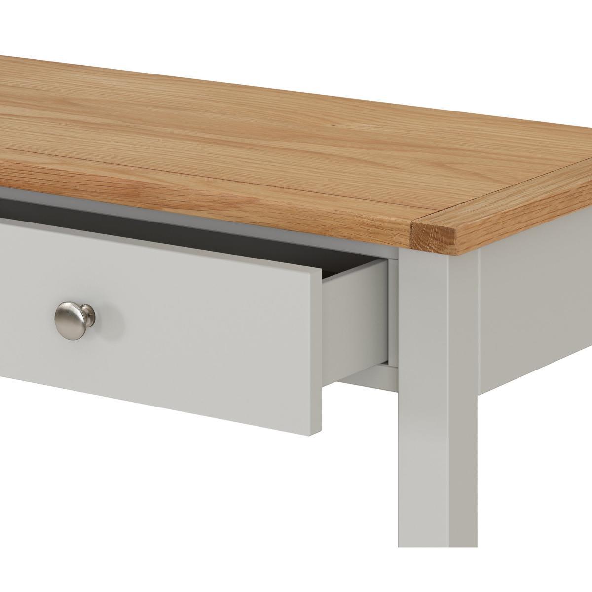 Bromley Grey Slimline Desk Grey – image 7