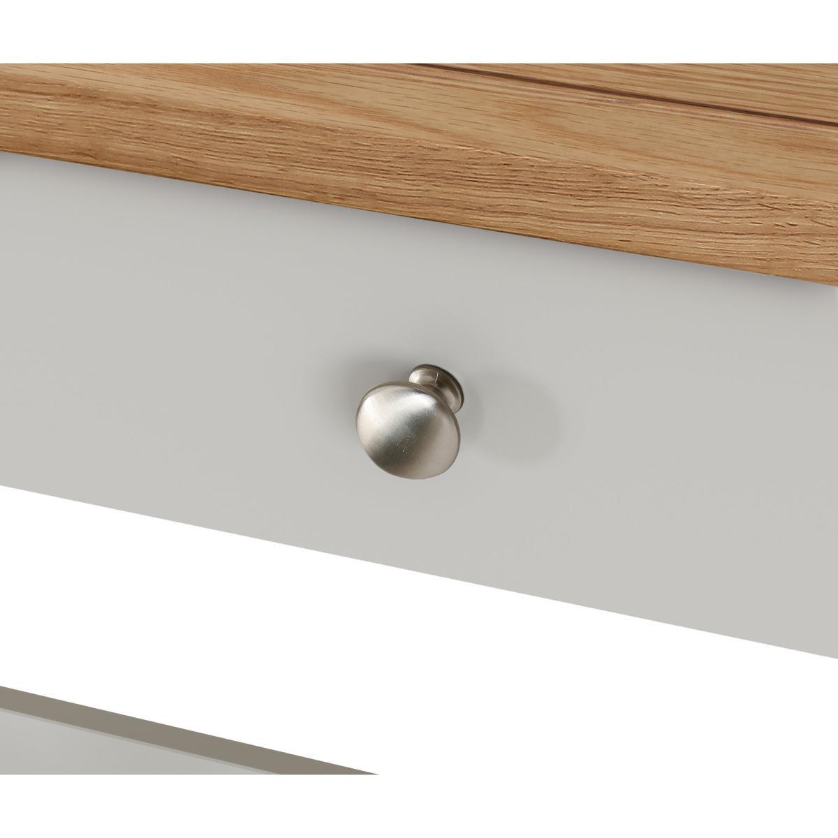 Bromley Grey Slimline Desk Grey – image 9