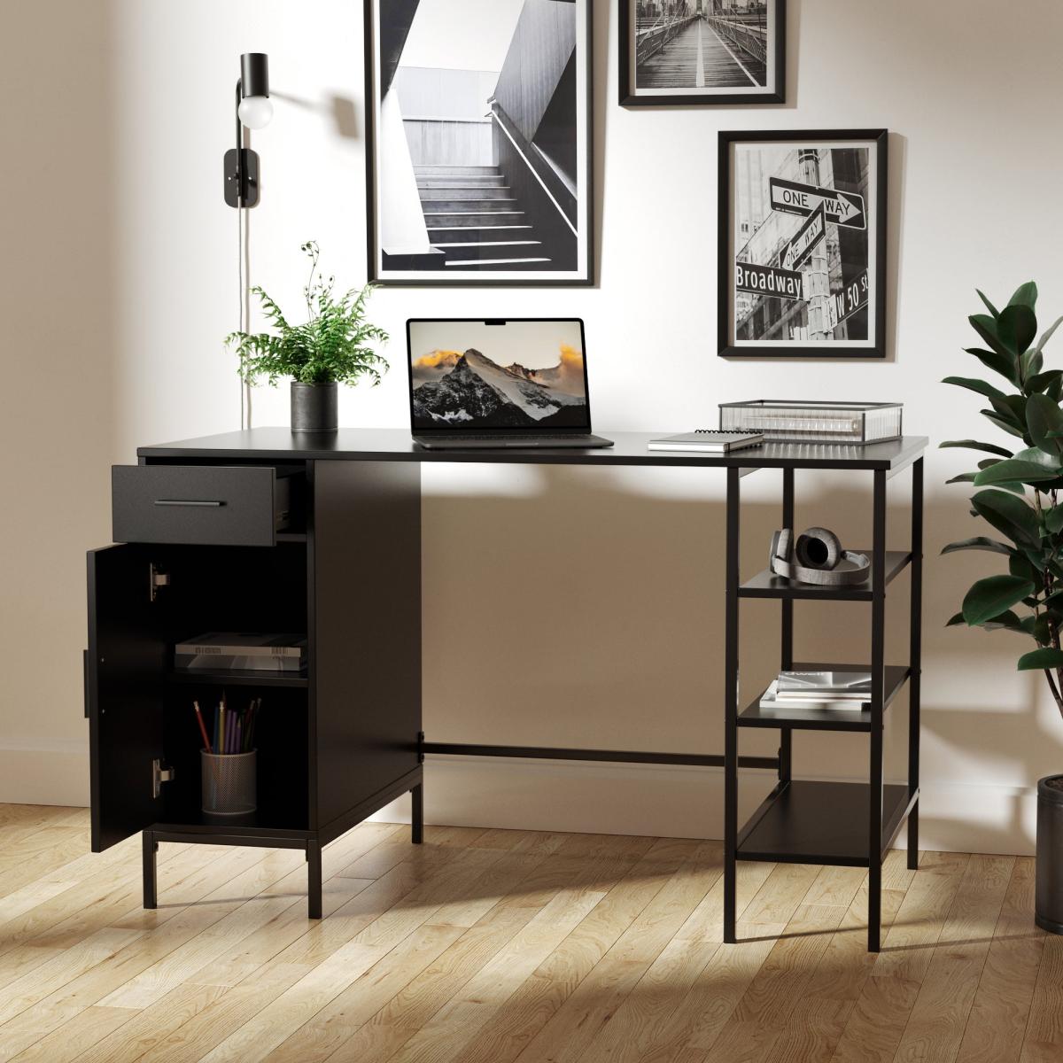 Esther Storage Desk Black Black – image 3