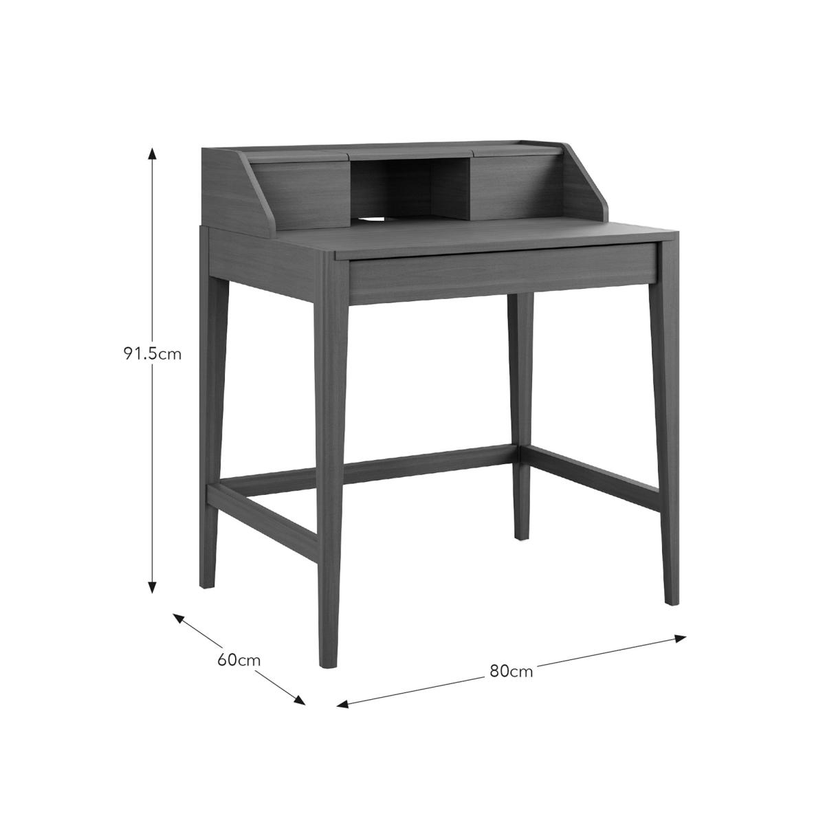 Knowle Compact Pull Out Desk, Dark Stained Oak – image 7
