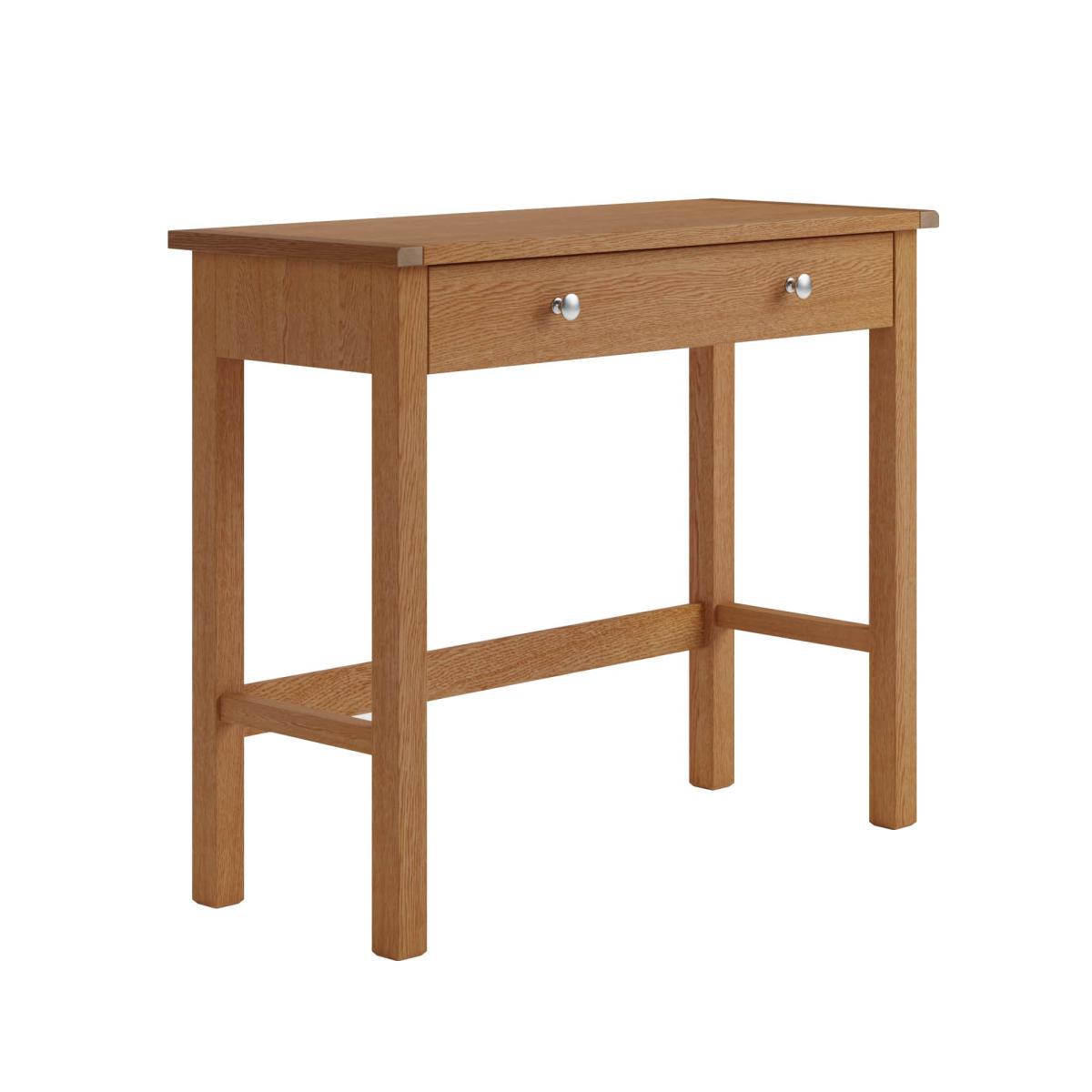 Bromley Slim Line Desk Oak Brown – image 5