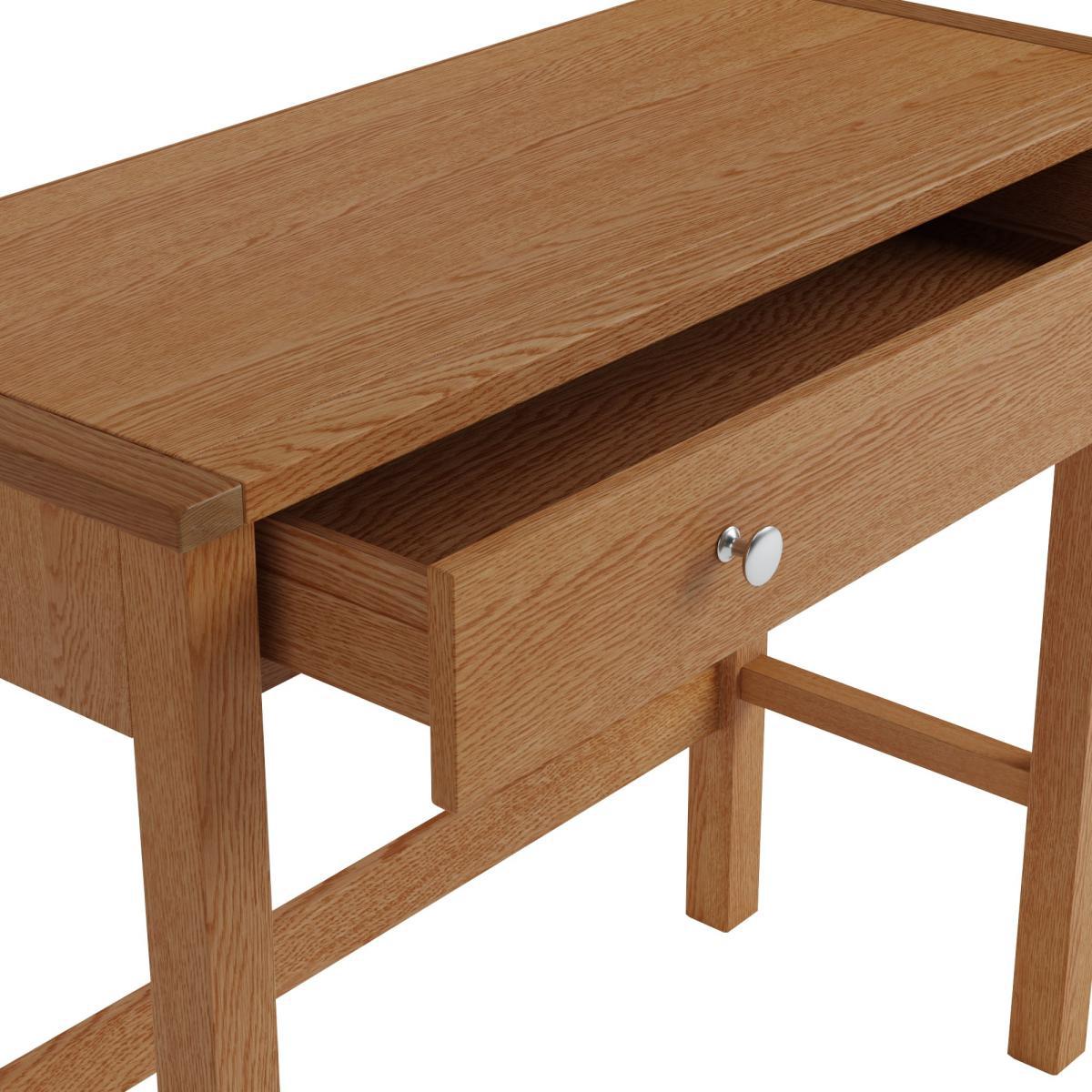 Bromley Slim Line Desk Oak Brown – image 7